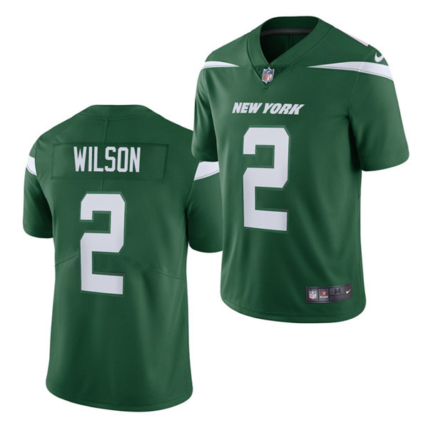 Men's New York Jets #2 Zach Wilson 2021 NFL Draft Green Vapor Untouchable Limited Stitched Jersey